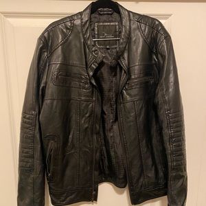 Marc Anthony black leather jacket